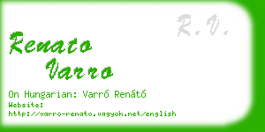 renato varro business card